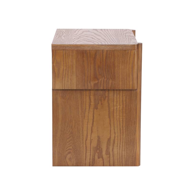 Christopher Knight Home - Modern Minimalist Wood Nightstand with Single Drawer