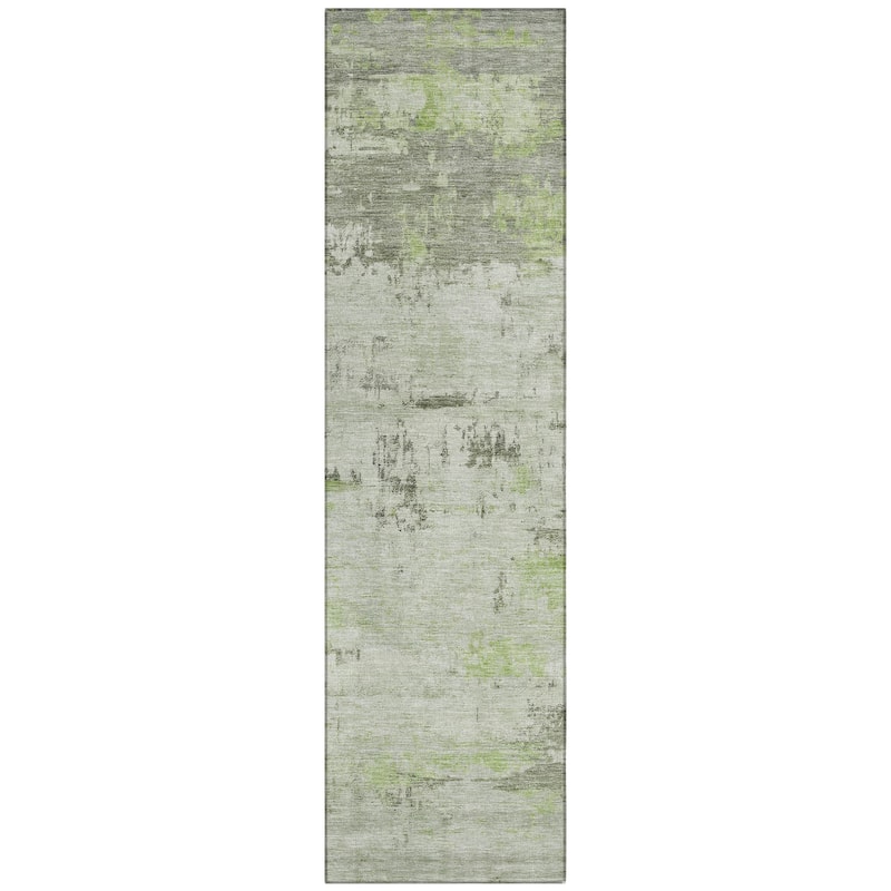Machine Washable Indoor/Outdoor Abstract Allure Chantille Rug