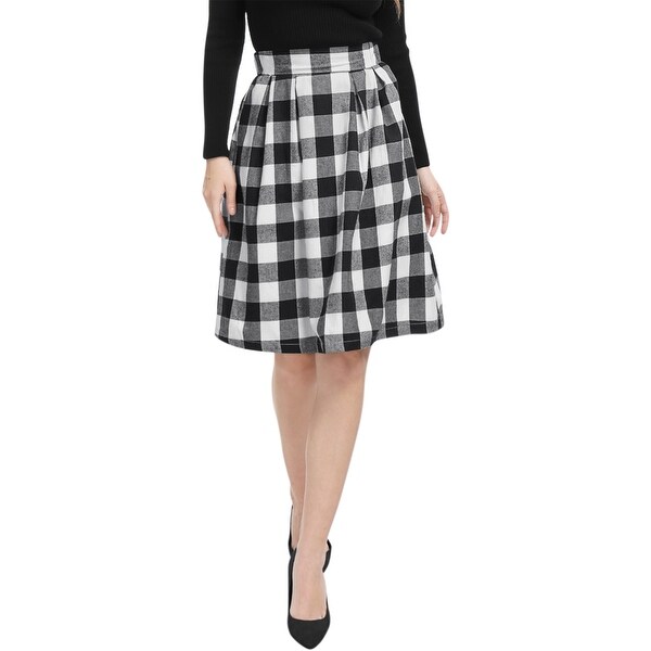 a line knee length skirt