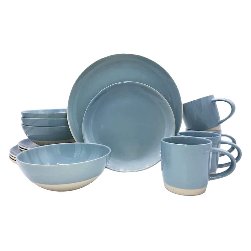 Shell Bisque Collection 16-Piece Dinnerware Set