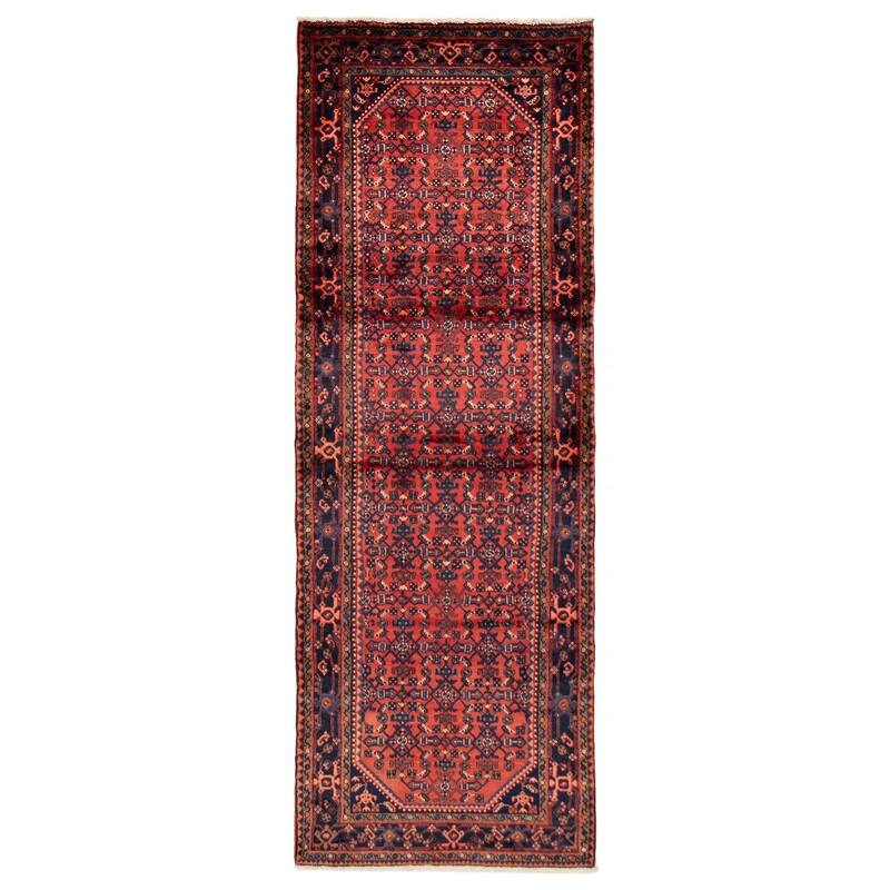 ECARPETGALLERY Hand-knotted Andelz Red Wool Rug - 3'5 x 9'8 - Red - 3'5 x 9'8
