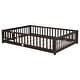 preview thumbnail 29 of 92, Modern Floor Platform Bed with Fence and Door
