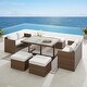 preview thumbnail 17 of 26, Corvus Martinka 7-piece Wicker Patio Dining Set