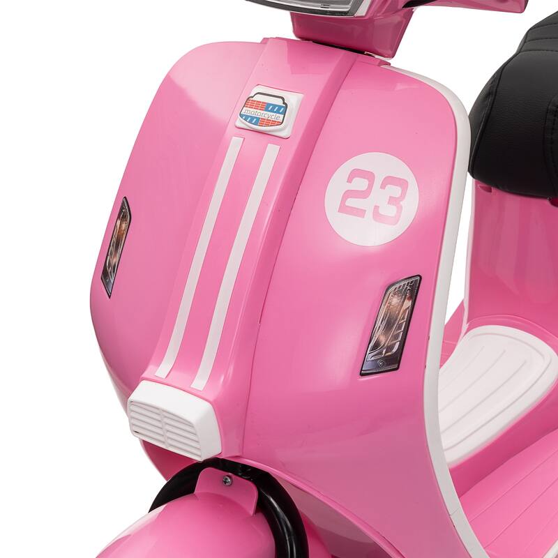 24V 250W Powerful Electric Scooter W/12" Air-Filled Tires,Hand Accelerator & Brake,Dual Rear Suspension,High/Low Speed