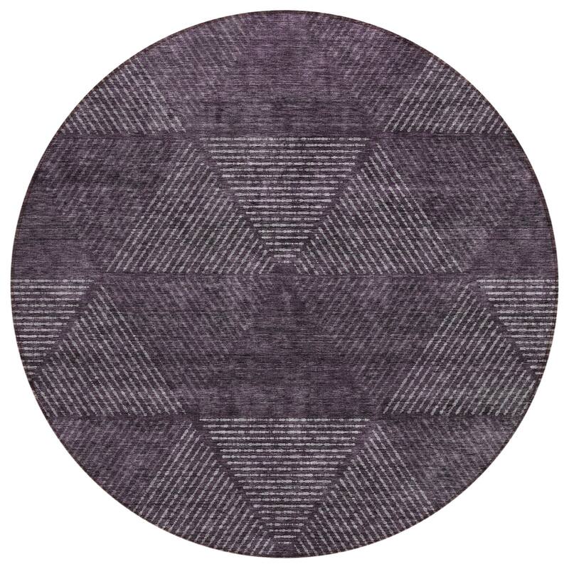 HomeRoots Geometric Transitional Rectangle Outdoor Rug