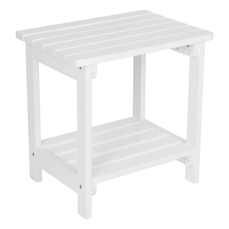 Luca 19.75" Rectangular Outdoor Patio Side Table