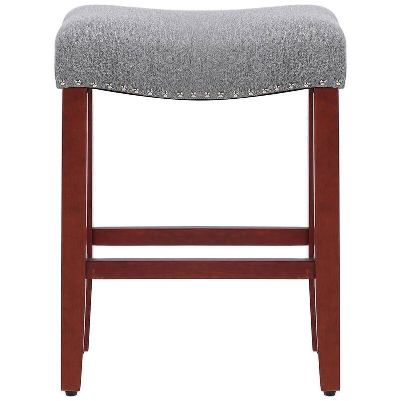 Jameson Upholstered Polyester Cherry 24 Inch Counter Stool (Set Of 2)