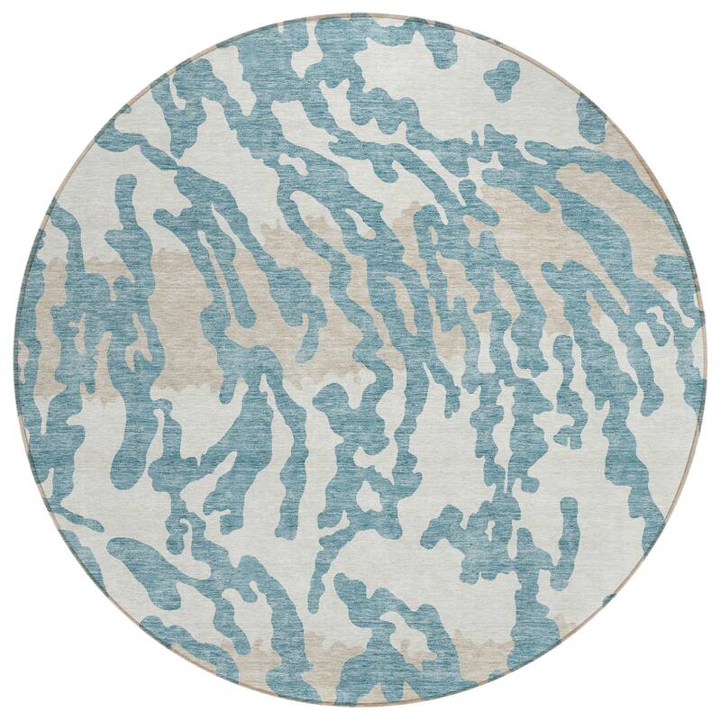 HomeRoots Animal Print Transitional Rectangle Outdoor Rug