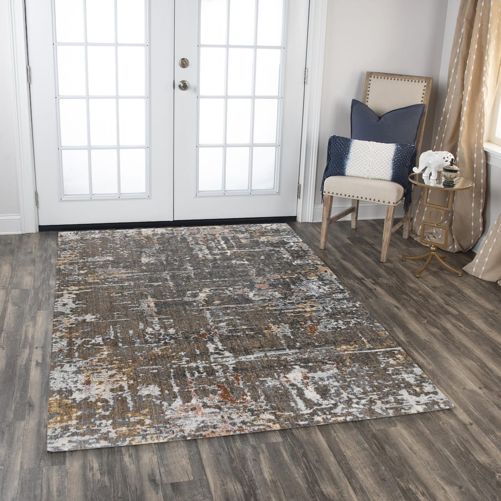 Alora Decor Jade Transitional Multi Recycled Polyester Area Rug