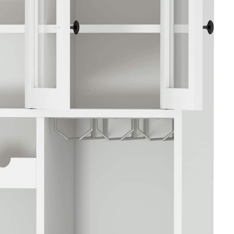 Moasis 71''H Kitchen Pantry Storage Cabinet - 40.9"L x 15.7"W x 71"H