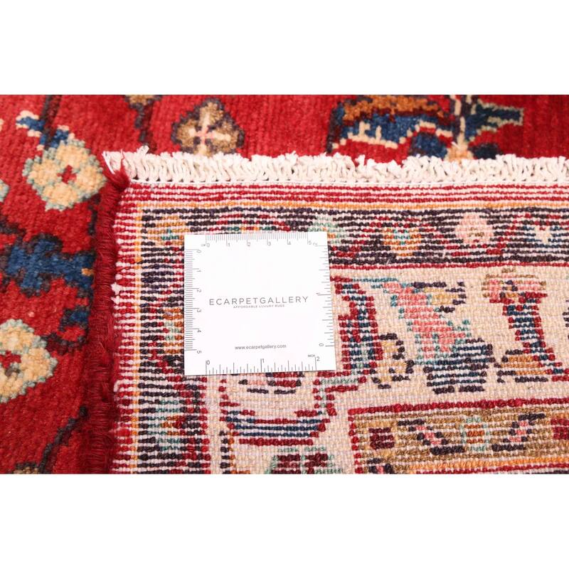 ECARPETGALLERY Hand-knotted Andelz Red Wool Rug - 3'3 x 9'8