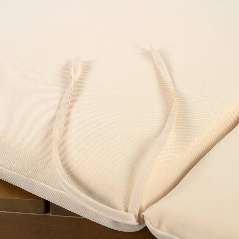 Roomfitters 7-Piece Outdoor Dining Set, Acacia Wood Patio Table and 6 Rope Woven Armchairs with Cushions