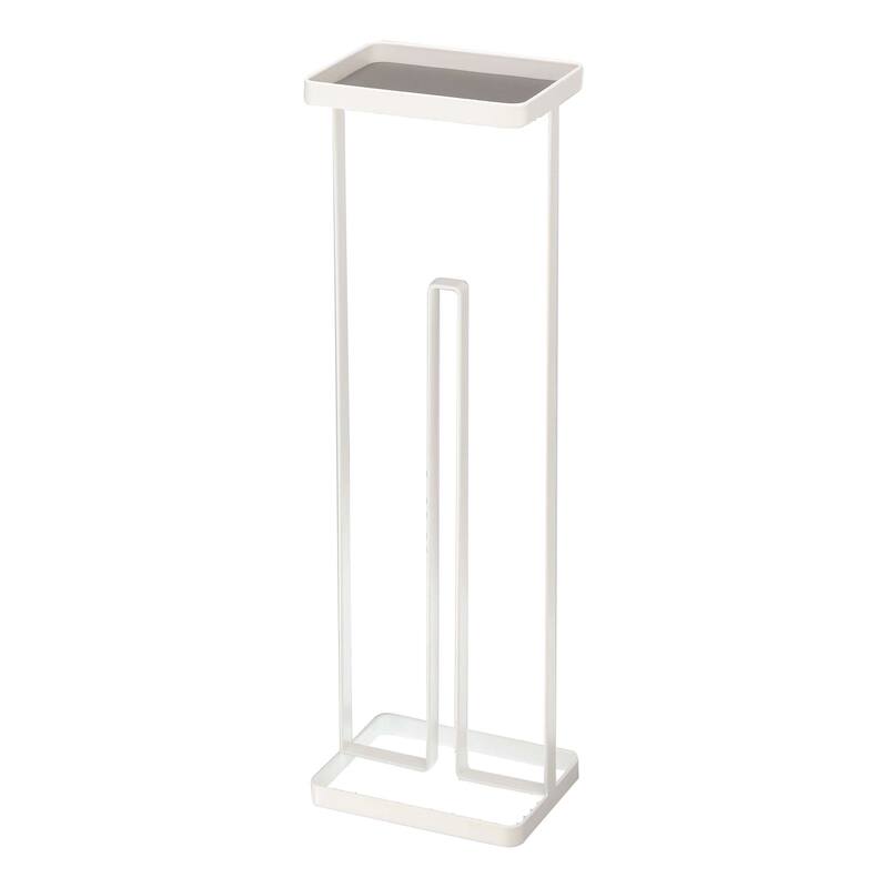 Yamazaki Home Toilet Paper Stand, Steel, Holds 3 toilet paper rolls - L 4.72 x W 6.3 x H 20.47 inches
