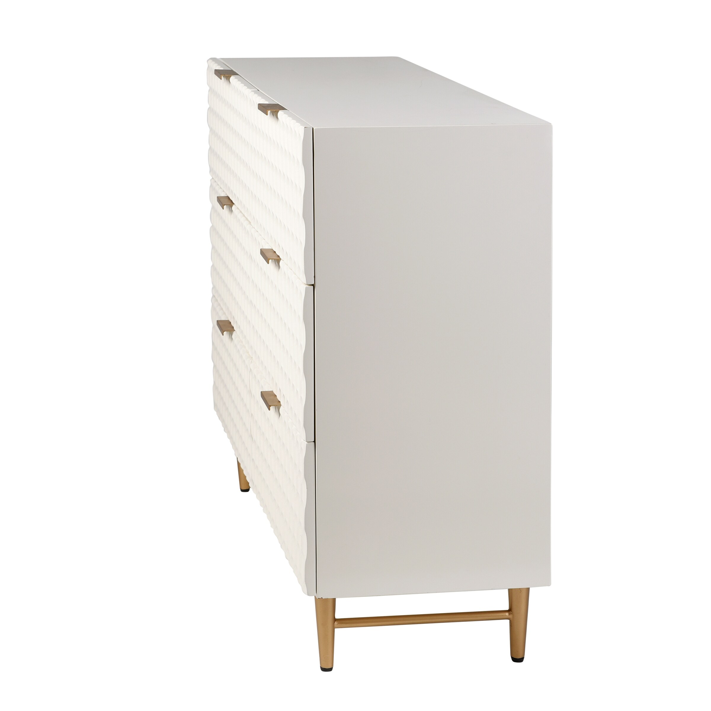 beige dresser with gold handles Safavieh Genevieve 3 Drawer Dresser main image 1