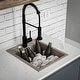 preview thumbnail 11 of 15, Karran QT-825 Drop-in 15-3/4" Single Bowl Quartz Composite Kitchen Sink