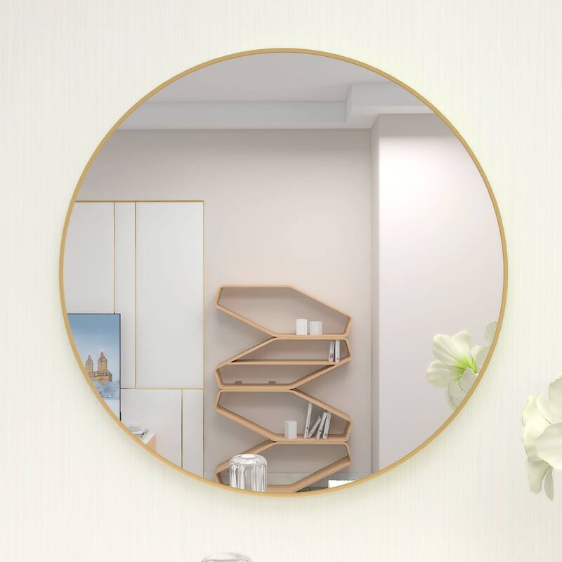 32" Wall Circle Mirror Large Round