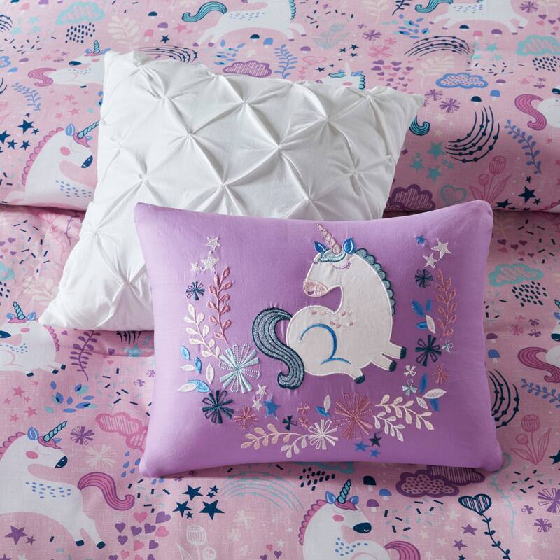 Intelligent Design Kids Ella Unicorn Cotton Duvet Cover Set