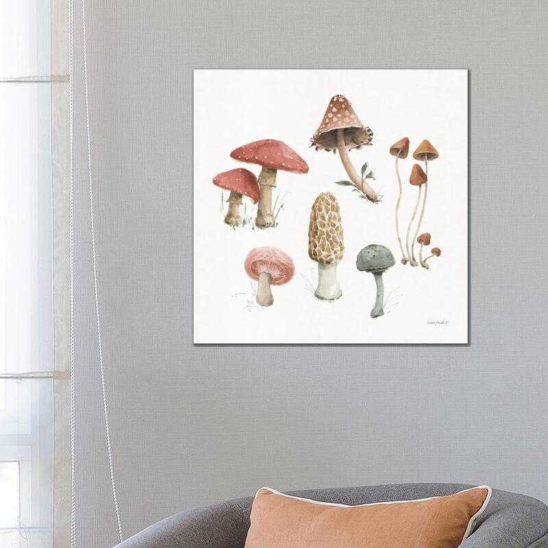 iCanvas "Mushroom Medley III" by Lisa Audit Canvas Print - 26x26x1.5