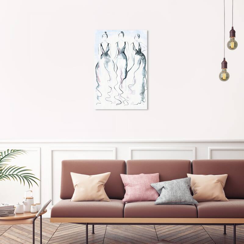 Wynwood Studio Canvas Fashion and Glam Pose White and Modern & Contemporary Wall Art Canvas Print - 30 x 20