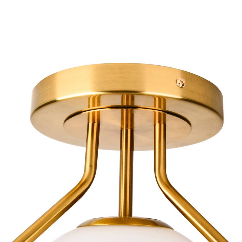 1-Lights Glass Flush Mount