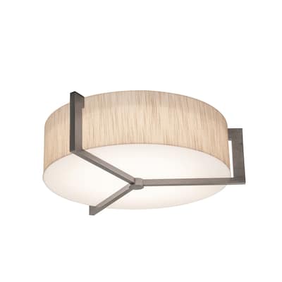 AFX Apex 12'' Flush Mount - Weathered Grey Finish