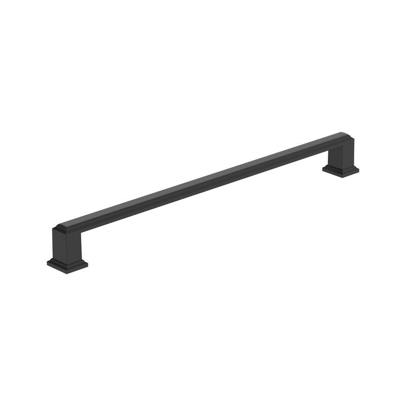 Amerock Appoint Cabinet Door Pull - 10-1/16 in Center to Center - Matte Black