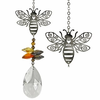 Woodstock Crystal Fantasy Suncatcher-Bee 10"
