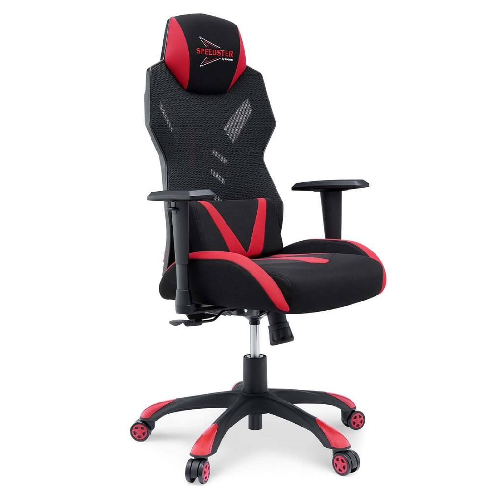 Modway Speedster Ergonomic Mesh Gaming Computer Desk Chair, Black Red