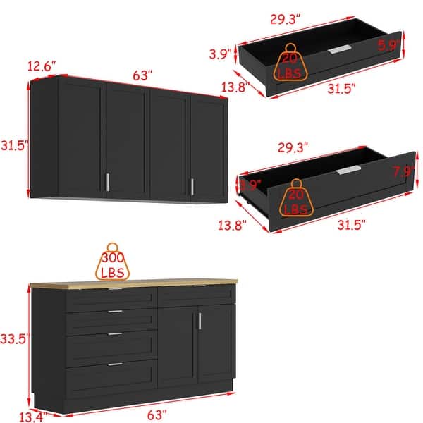 Black Cupboard,Wooden Sideboard Buffet Cabinet with Storage,Suitable for Organizing Pantry,Kitchen,Garage