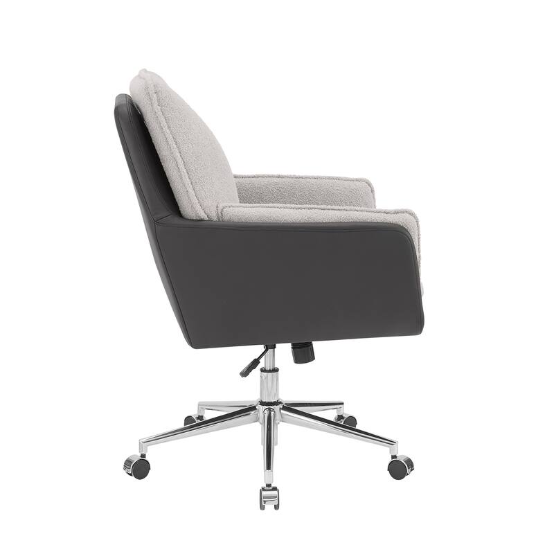 Linon Moffitt Swivel Chair Black Grey