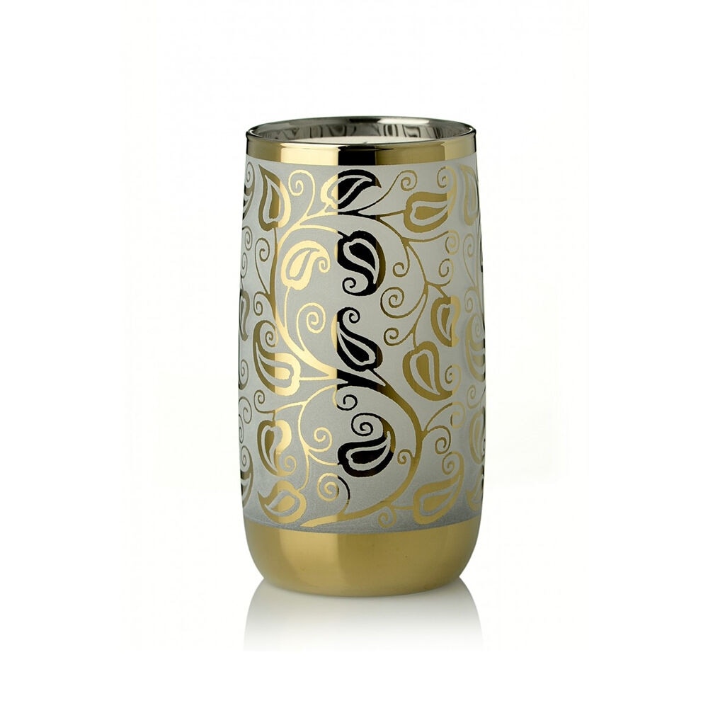 Arora Aluminum Cups for Drinks, Metal Color-Changing Golden Tumbler,  Aluminum 20oz Cup, Set of 6