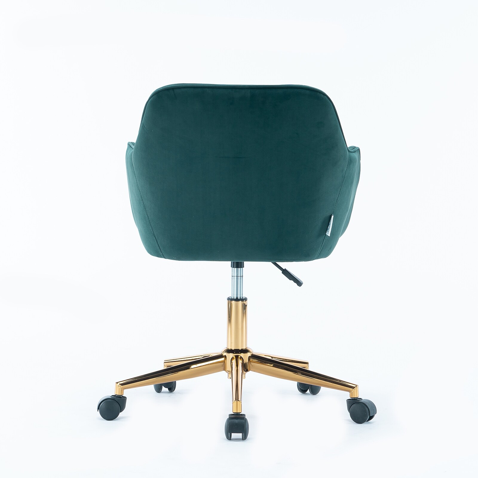 Retro Green Velvet Adjustable Height 360 Revolving Home Office