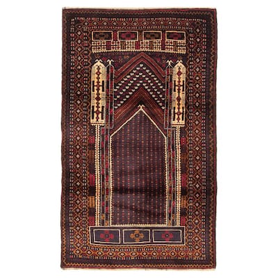 Teimani Burgundy Rug 2'10" x 5'2" - 2'10 x 5'2