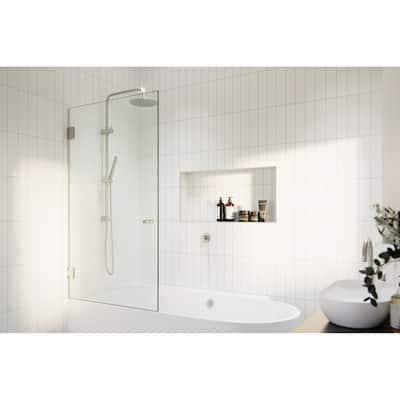 Glass Warehouse GW-B-DO-34 Albedo 58" High x 34" Wide Hinged Frameless