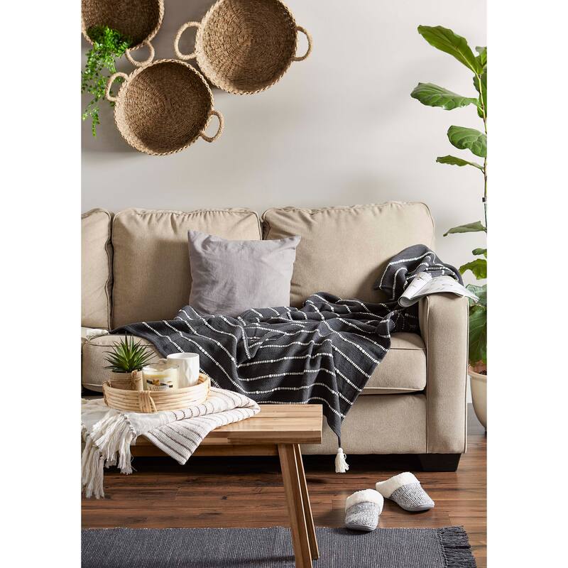 DII Slub Stripe Throw