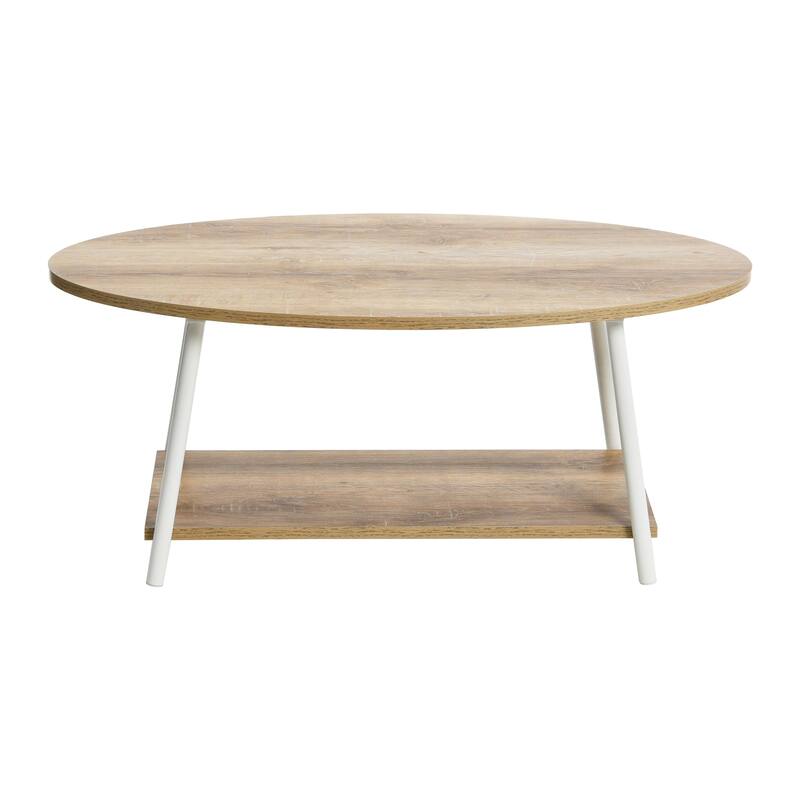 Household Essentials Coffee Table with Storage Shelf