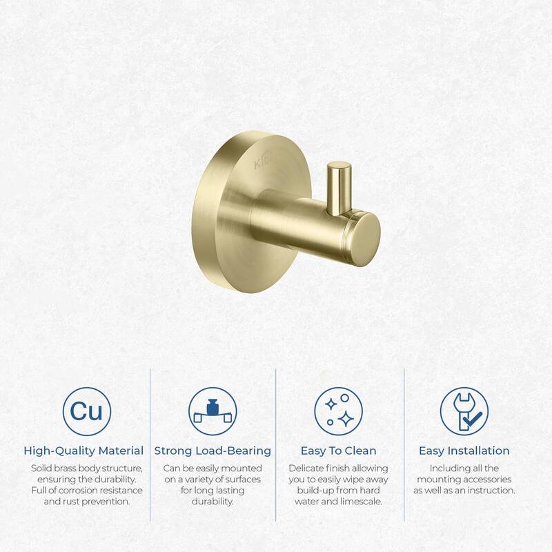 Circular Bathroom Towel & Robe Hook