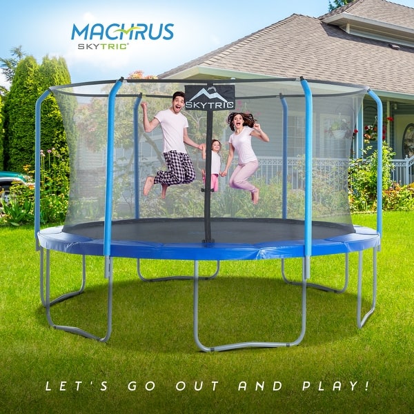 Machrus Skytric 15 FT Round Trampoline Set with Premium TopRing Flex