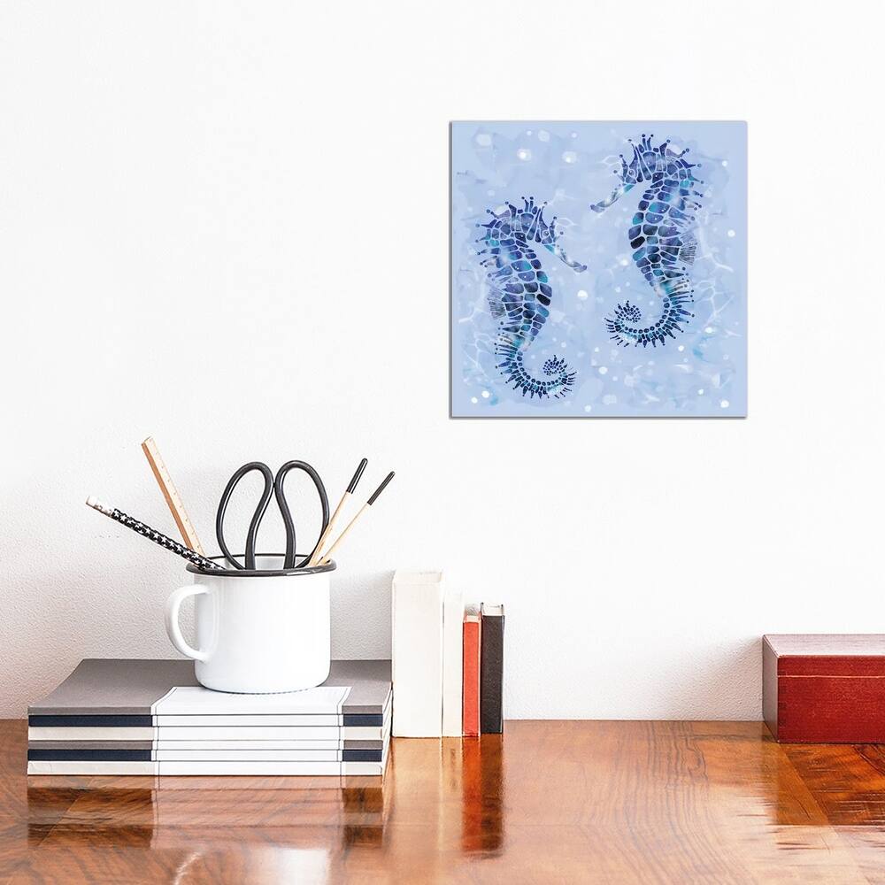 iCanvas "Seahorse Saga" by Thomas Little Canvas Print