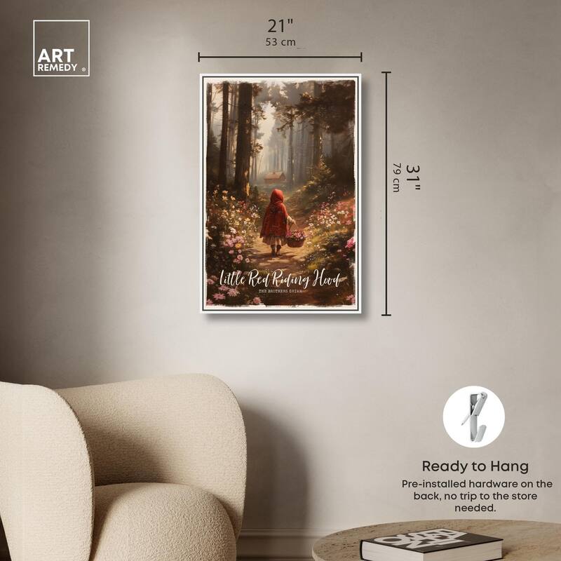 Classic Red Riding Hood Canvas by Art Remedy