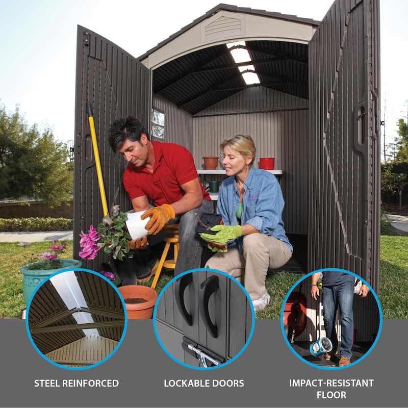 Lifetime 7 ft. x 7 ft. Deluxe Storage Shed