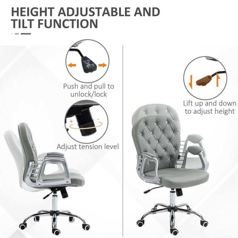 PU Leather Home Office Chair