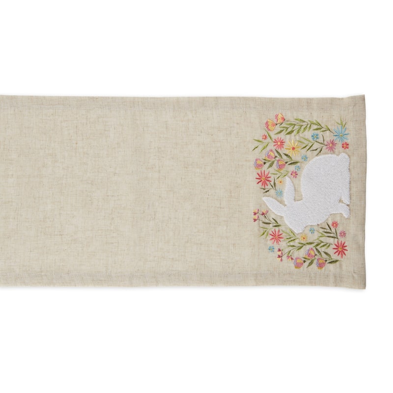 DII Happy Bunny Reversible Table Runner 14x72 inch