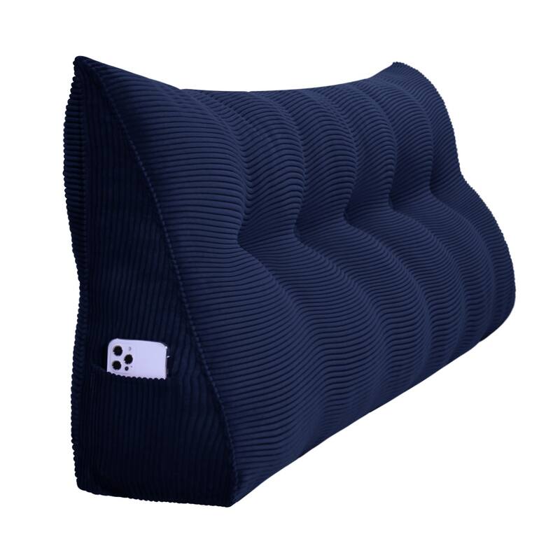 WOWMAX Bed Rest Wedge Reading Pillow Headboard Back Support Cushion