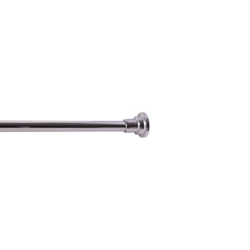 Design House 560904 Polished Chrome Classic Adjustable 42 to 72-inch Shower Rod