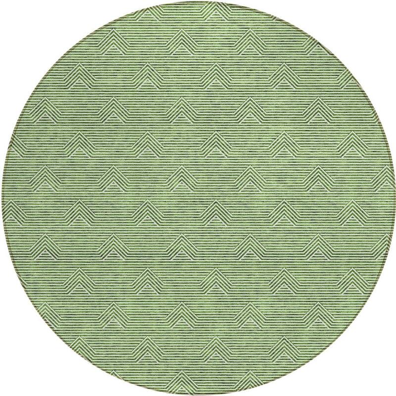 HomeRoots Geometric Transitional Rectangle Outdoor Rug