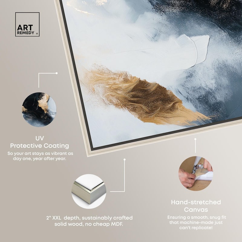 Golden Spark II Canvas by Art Remedy