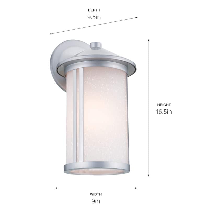 Kichler Lighting Lombard 16.5 in. 1-Light Outdoor Wall Lantern Sconce