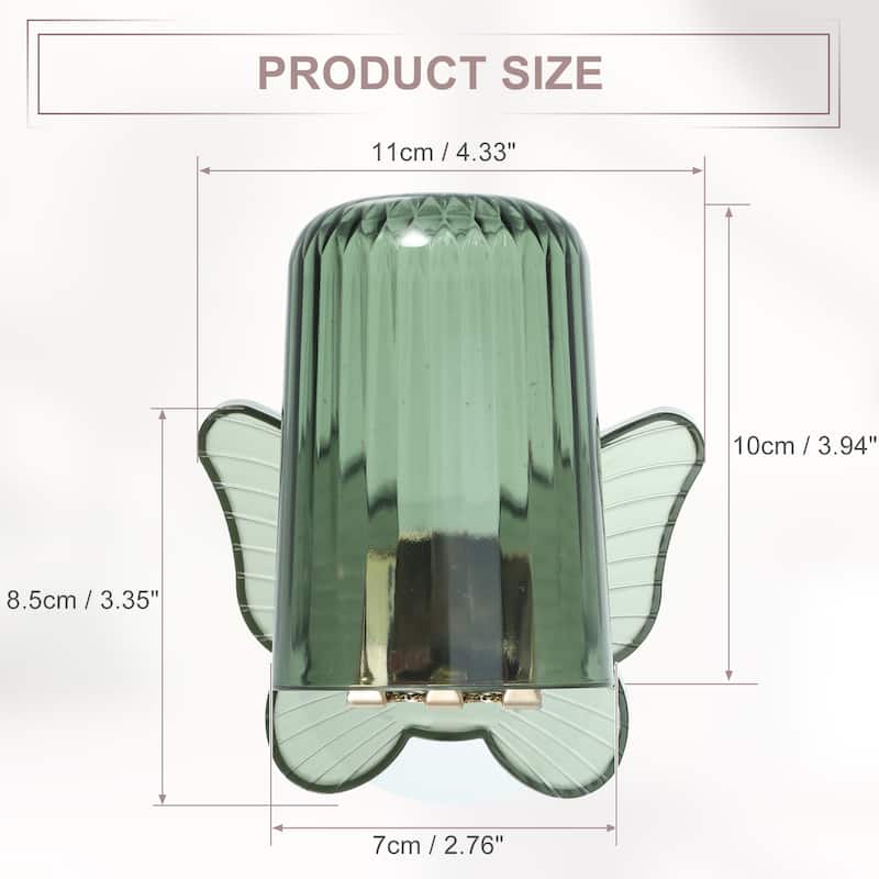 1 Set Wall Mounted Toothbrush Holder, Cute Hanging Toothbrush Holder with Cup, 4.33"x3.35"