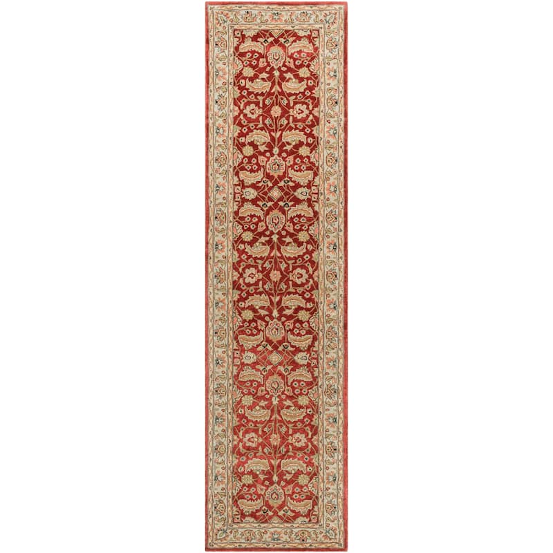 Livabliss Traditional Caesar Border Area Rug